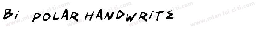 bi-polar handwrite字体转换